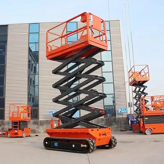 6m 8m 10m 12m 14m 16m Automatic Skylift Mobile Lifter Scaffolding Hydraulic Scissor Lift Tables Platform for Aerial Work