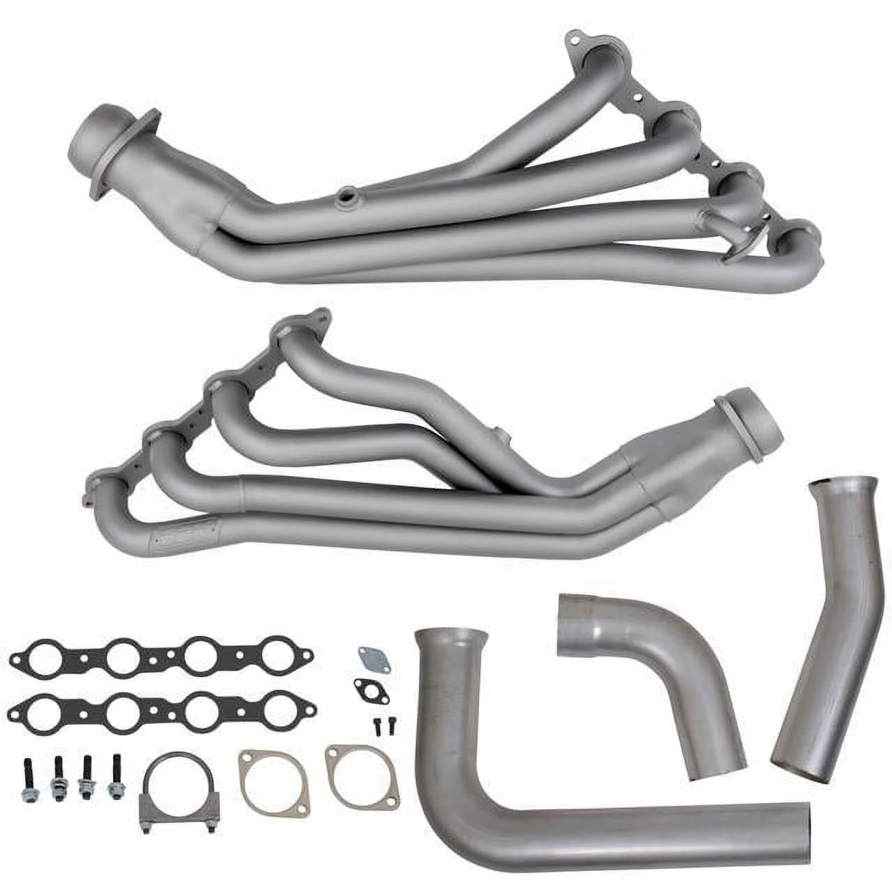 BBK Performance 1614 1999-2002 Gm 4.8/5.3/6.0 Full Size Truck Long Tube Exhaust Headers & Y Pipe (Chrome)