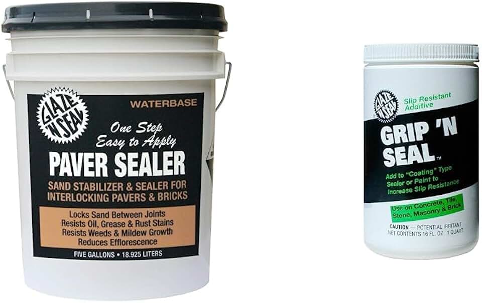 Glaze 'N Seal Paver Sealer (154) + Grip 'N Seal Additive (432)