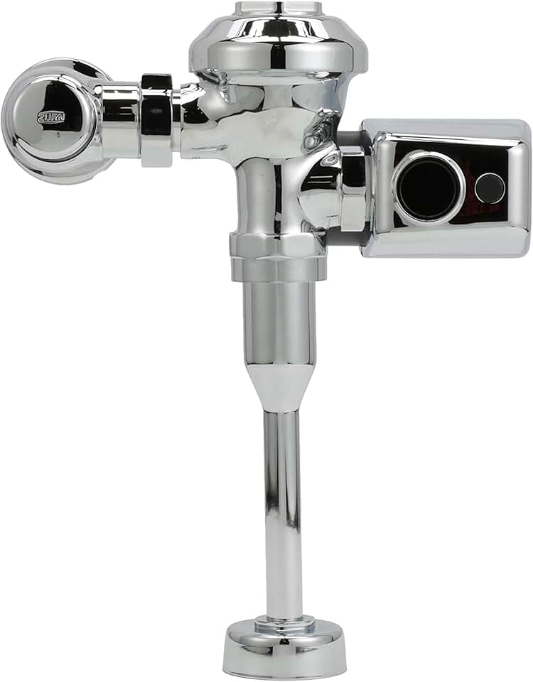 Zurn Zer6003Av-Cpm Aquavantage Av Zer Exposed Sensor Diaphragm Flush Valve with Metal Cover in Chrome