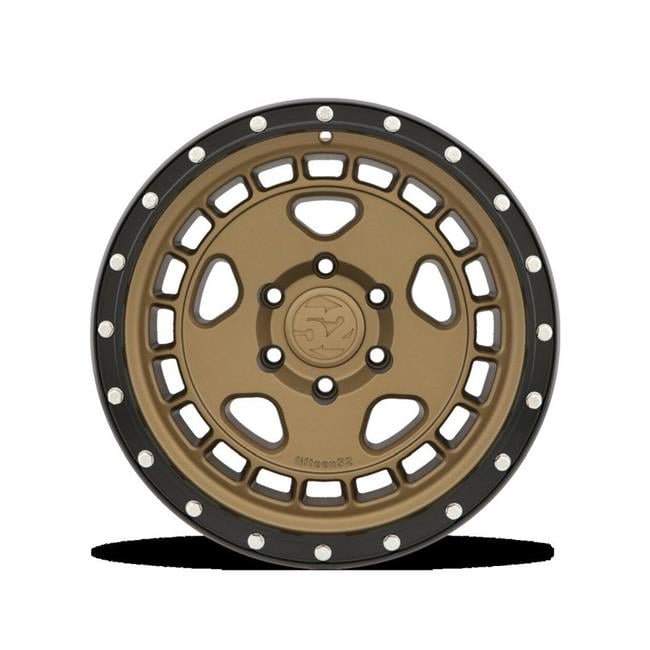 17 x 8.5 & 5x127 Bolt Pattern 0 mm ET 71.5 mm Center Bore Turbomac HD Block Bronze Wheel