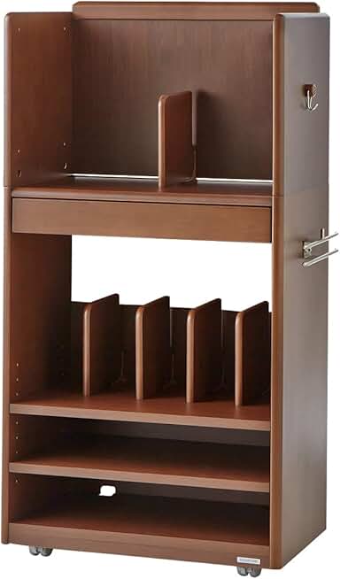 Koizumi Basic Multi-Rack, Basic Type, Size (W x D x H): 23.6 x 13.5 x 4.5 inches (600 x 343 x 1,140 mm), Drawer Top Shelf Height 29.9 inches (760 mm), SDB-350WT