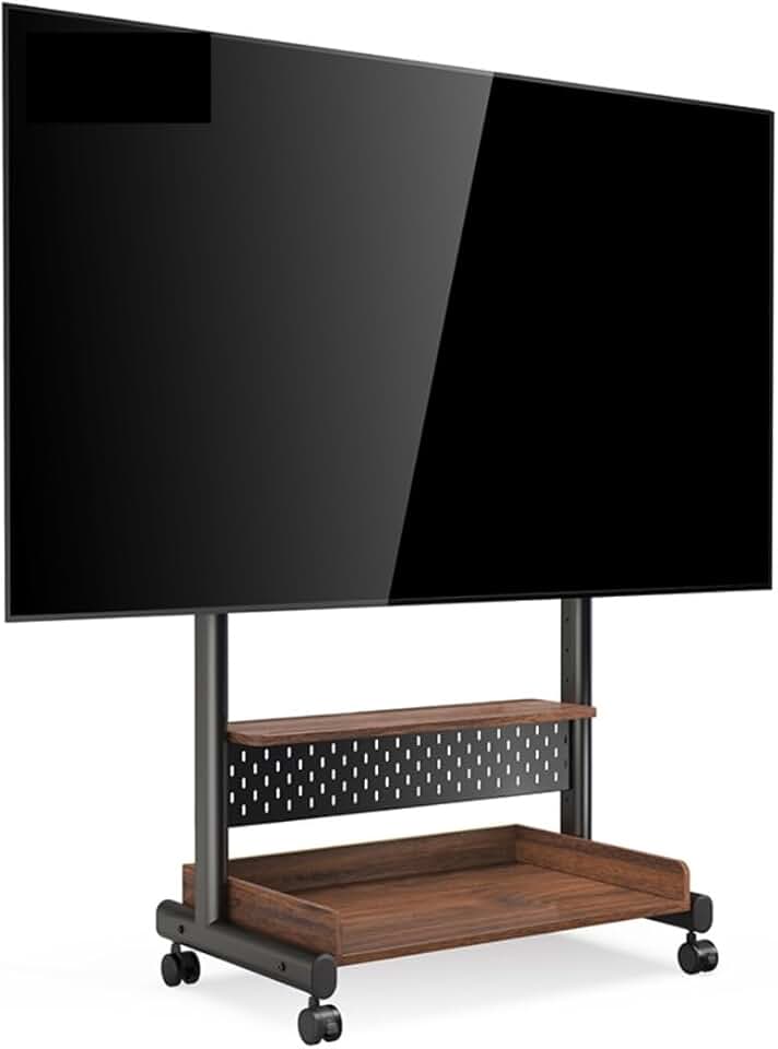 Universal TV Stand Television Stands TV Stand Tvstand Rolling TV Stand for 40-85 Inch TVs, TV Stand with Wheels, Tall Mobile Universal TV Stand with Shelf, Height Adjustment TV Bracket TV Mo