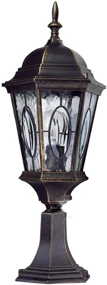 Creative Waterproof Antirust Outdoor Stigma Light Garden Lawn Pillar Light Villa Aisle Post Lamp Courtyard Door Fence Pedestal Light E27 Lighting Fixture Aluminum Ground Light Lights Fixture