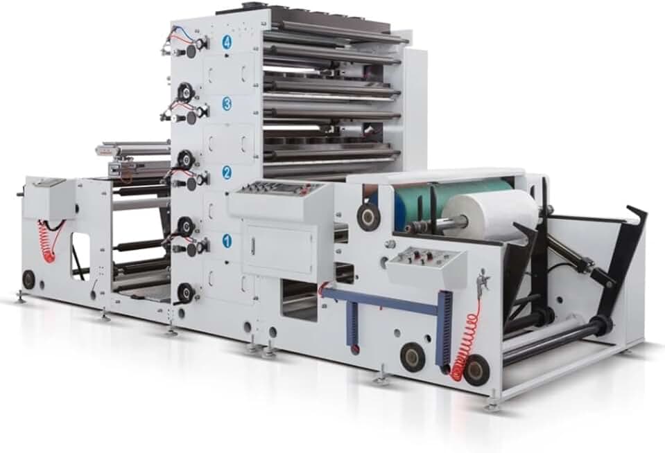 4 Colors 6 Colors Flexible Printing Machine for Thermal Label Paper Cups Paper Bags