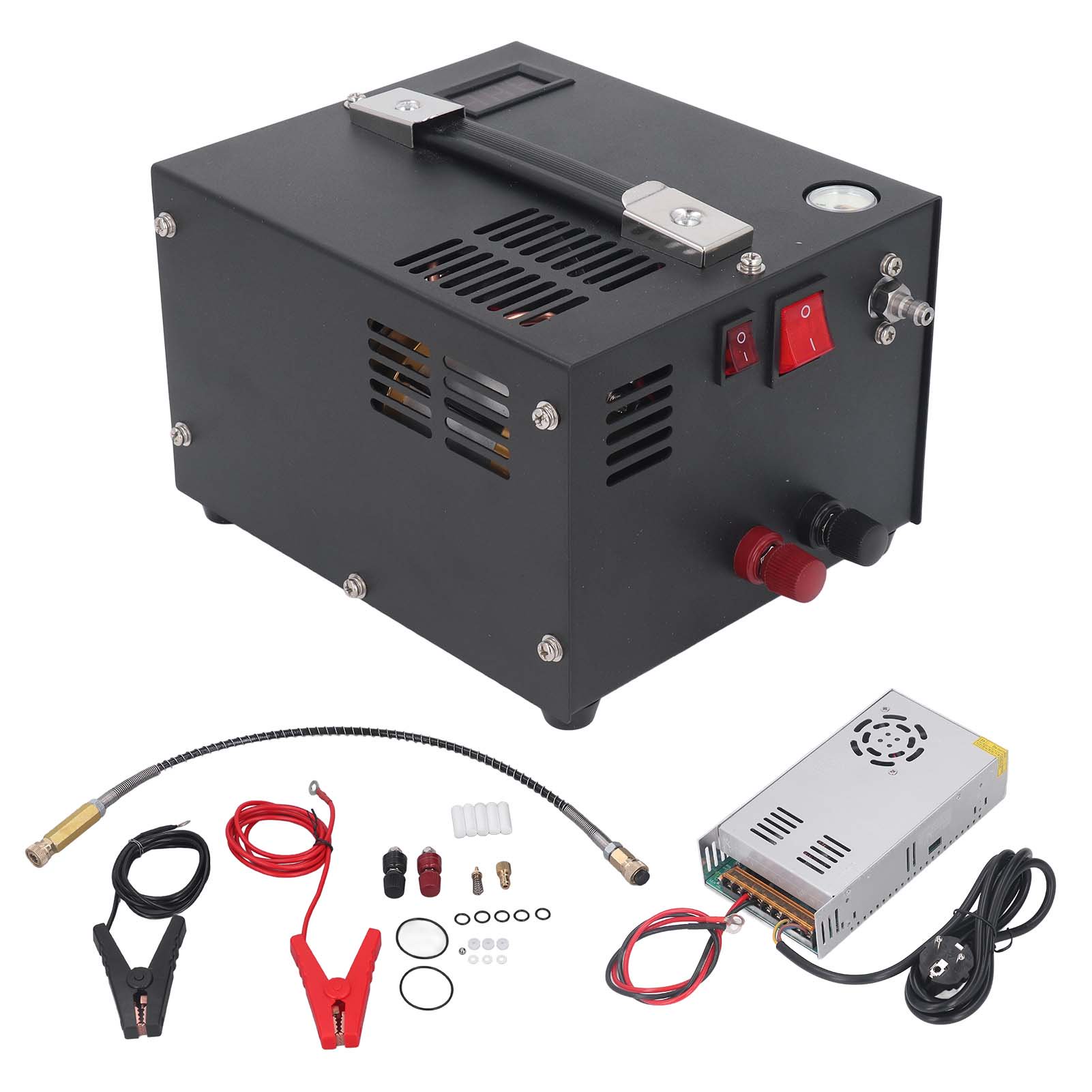 PCP Air Compressor 4500PSI High Pressure Air Gun Pump Built in Power Converter for Car EU Plug 220V countersink drill bit set router bit set