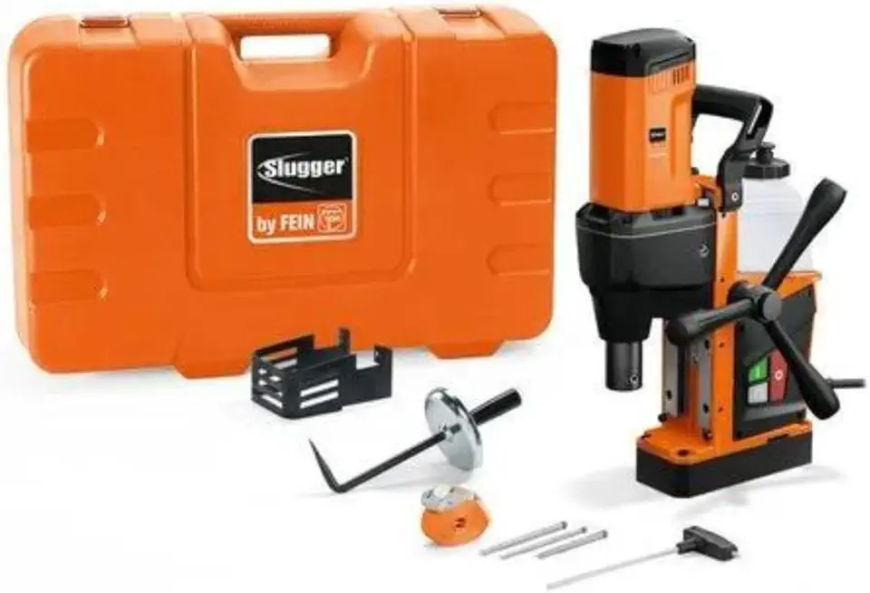 Fein JME Magspeed 150 Endurance Magnetic Base Drill with1-1/2 Inch Capacity - 1,500 W Power Consumption, 620 Load Speed - 72732461090