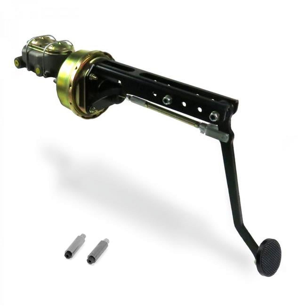 Helix Suspension Brakes & Steering 324200 Universal Adjustable Firewall 8 in. Single Brake Pedal Kit Drum & Drum 3 in. Black Pad