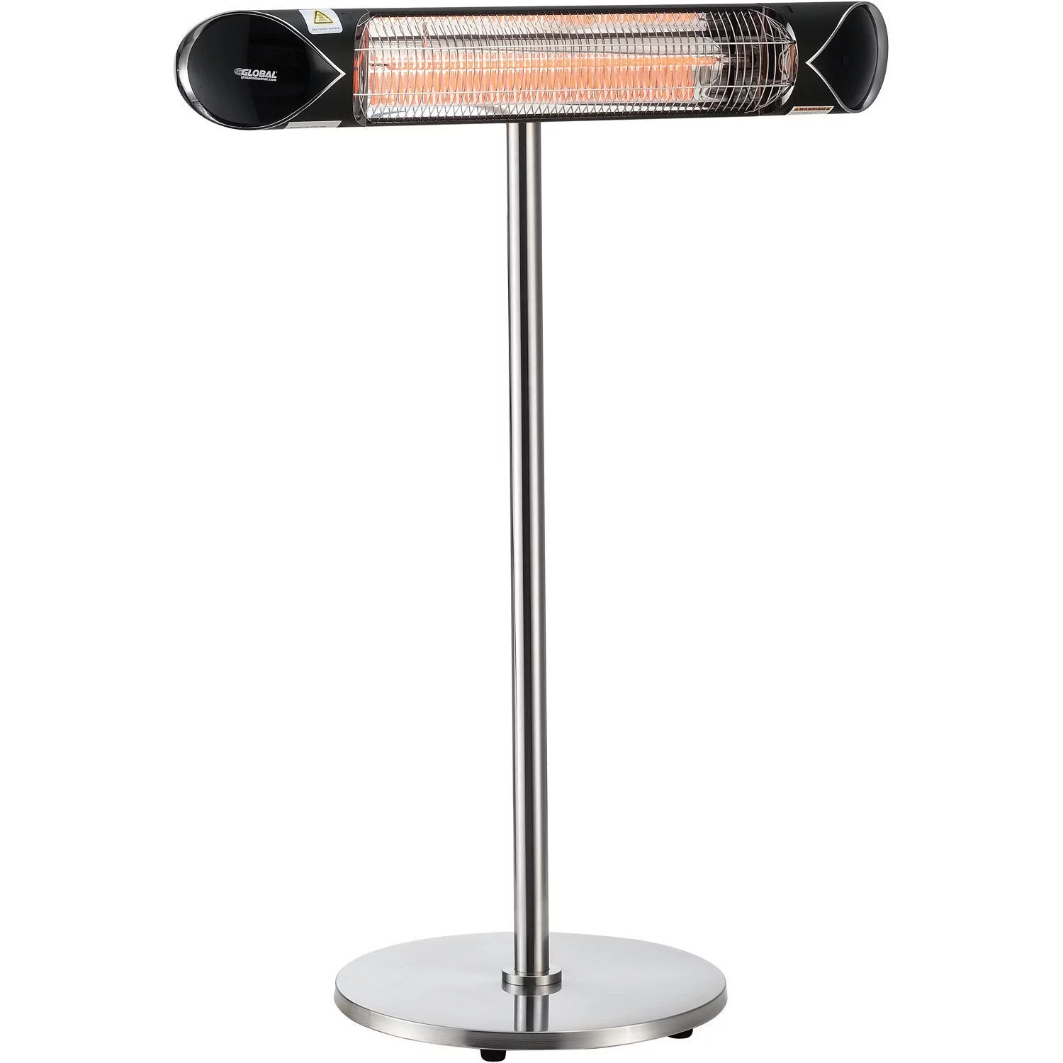 Infrared Patio Heater With Remote Control, Free Standing, 1500W, 35-3/8