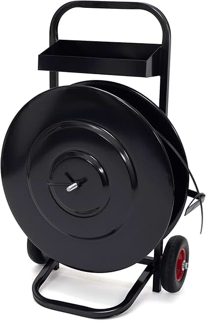 Strapping Deluxe Steel/Plastic Heavy Duty Strapping Dispenser for Poly and Steel Strapping