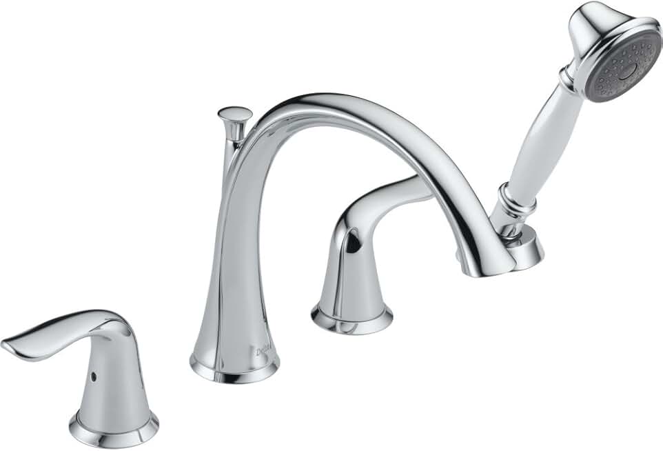 Delta Faucet T4738 Lahara Roman Tub with Handshower Trim, Chrome 4.00 x 9.00 x 20.00 inches