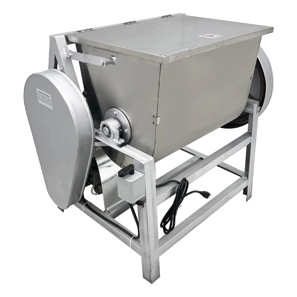 INTSUPERMAI Electric Flour Mixer Dough Kneading Machine 50kg Commercial Spiral Dough Mixer