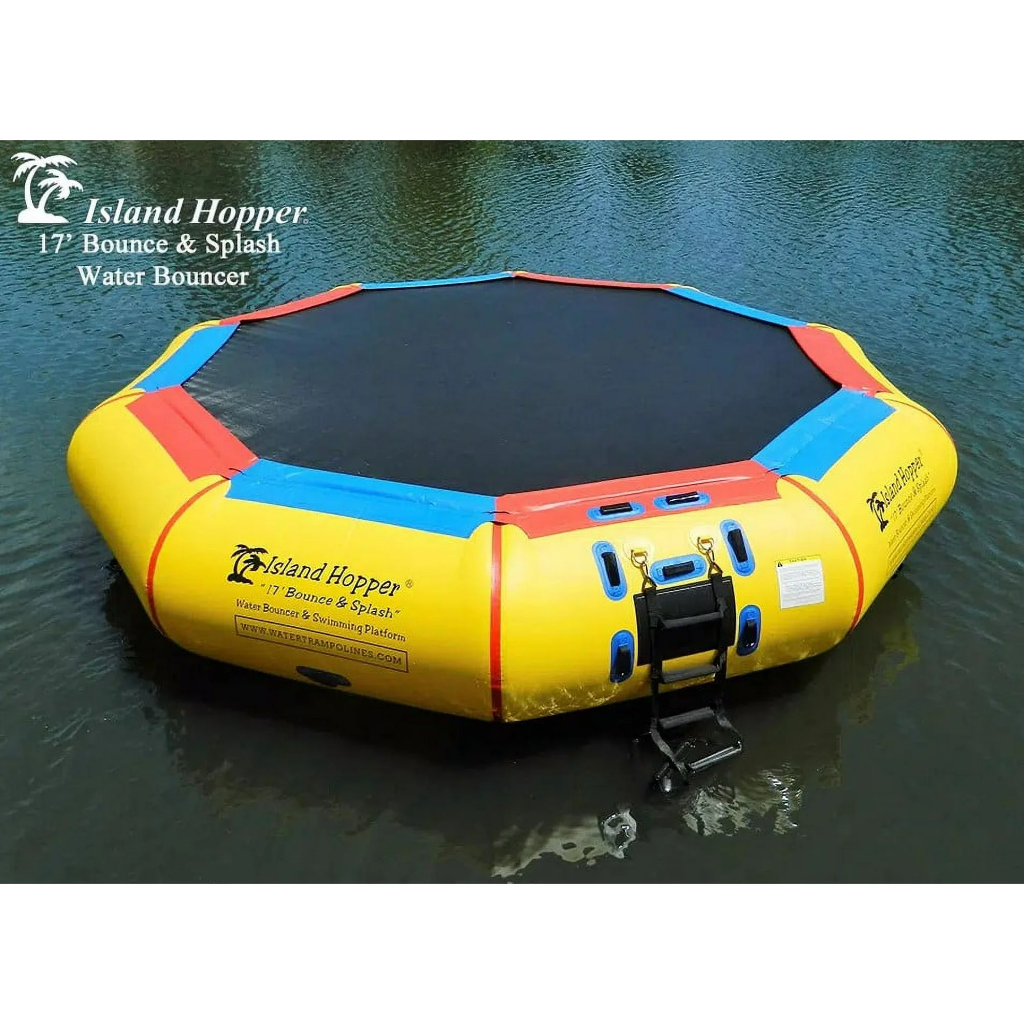 ISLAND HOPPER 17 Feet Springless Bounce and Splash - Recreational Grade