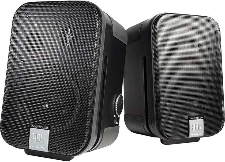 Professional C2PS Control 2P Compact Powered Monitor, Master and Extension Speakers, Black
