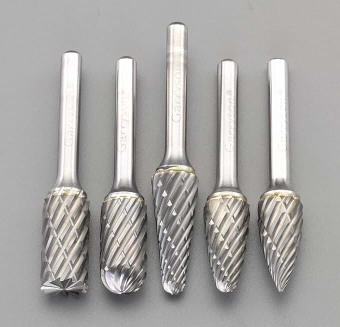 ESCO EA819J-77 Carbide Bar (Set of 5) (For Iron and Casting, Quick Grinding, 0.2 inch (6 mm) Shaft)