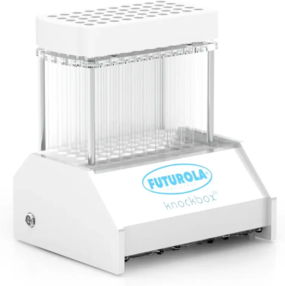 Futurola Knockbox 50 Slender - The Automated Cone Filling Machine - Perfect for Pre-Rolled Cones of Various Sizes - Fill 50 Pre-Rolled Cones in just 2 Minutes - Revolutionize Your Rolling Experience!