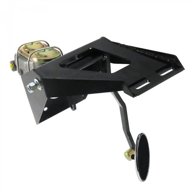 Helix Suspension Brakes & Steering  55-59 Chevy Truck Firewall Manual Brake Pedal Kit Disc & Disc Large Oval Chrome Pad