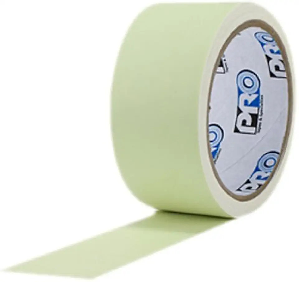 ProTapes Pro Glow Phosphorescent Vinyl Glow in the Dark Tape, 18 mils Thick, 5 yds Length x 2