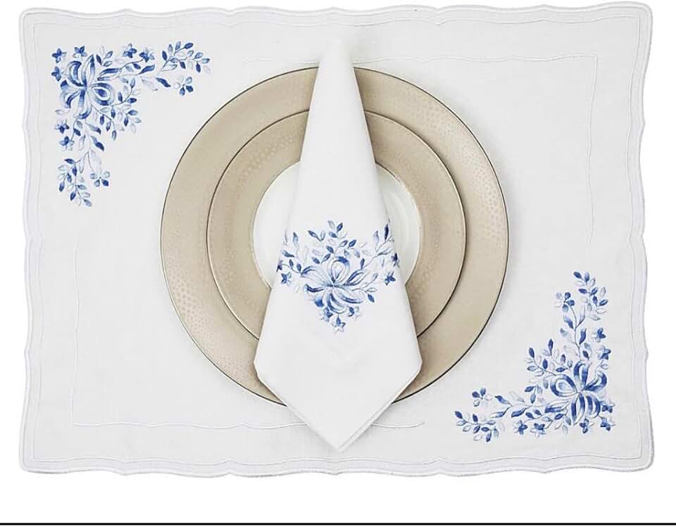 6 Person Set Linen Placemats Napkins Tablecloths Holiday Party Home Minimalist Table Decoration