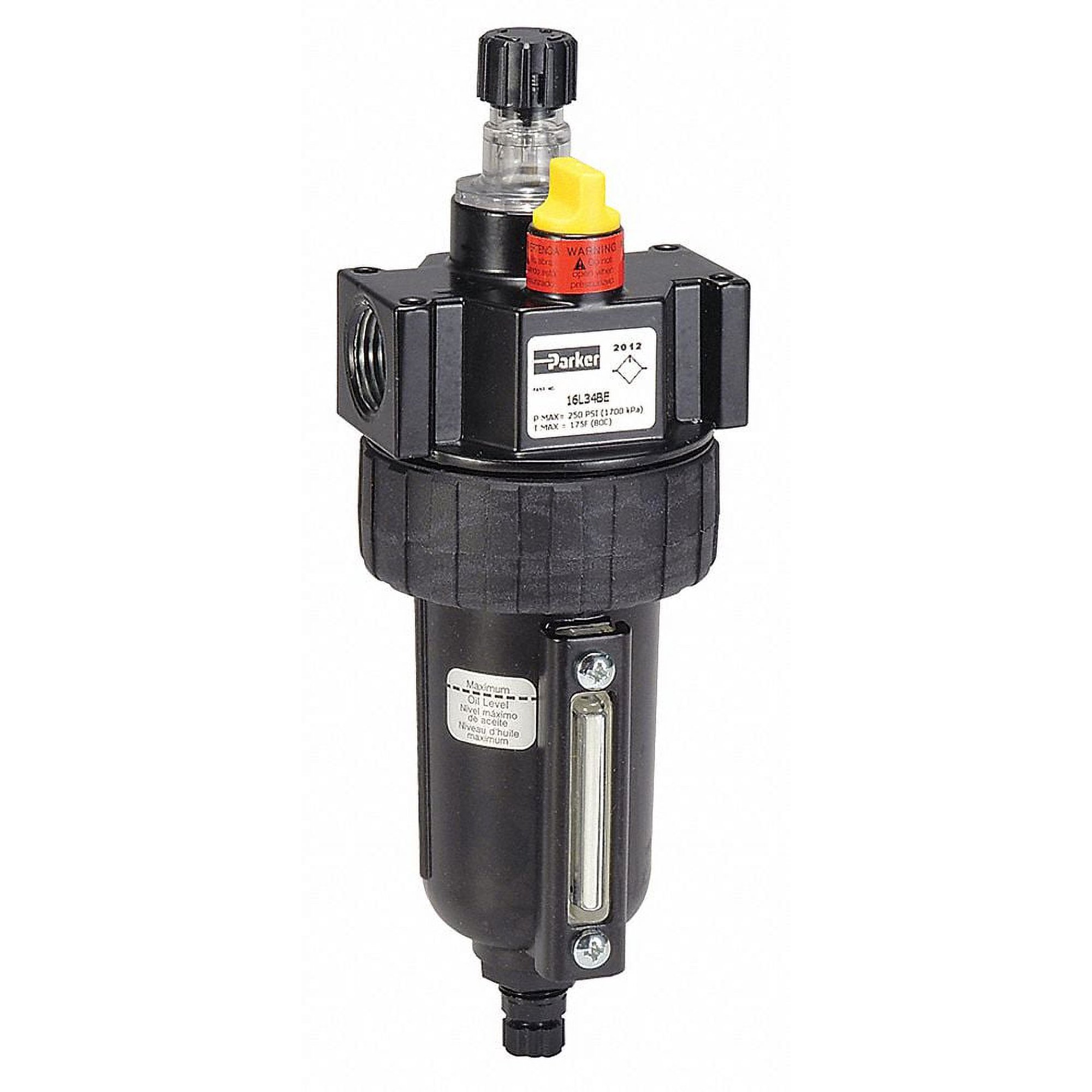 Parker Air Line Lubricator,1/2In,90 cfm,250 psi 17L34BE