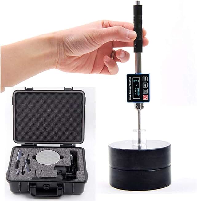 Pen Type Leeb Hardness Tester Meter Durometer with Digital Display Impact Device Type DL Multiple Hardness Scale with Data Storage Function