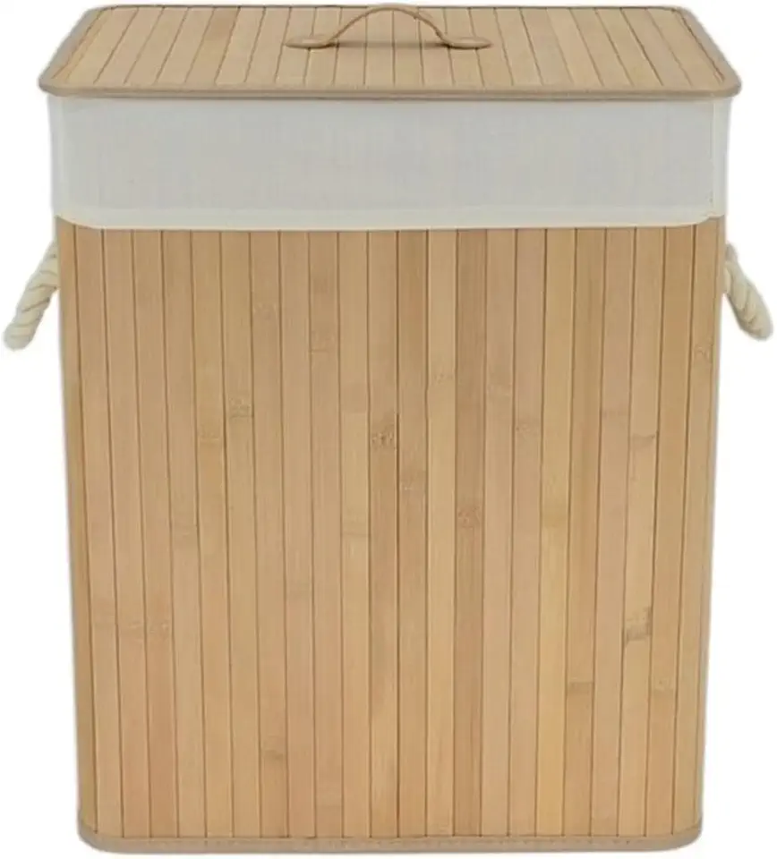 Laundry hampers Foldable Laundry Basket Grocery Basket Bamboo Large Capacity Dirty Clothes Storage Bucket For Home