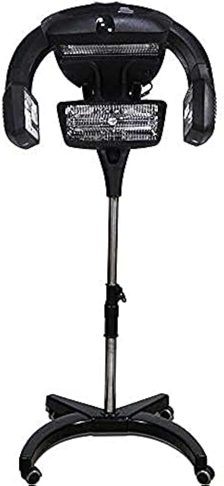 UlpyO Profession Salon Heater Adjustable Standing Hair Care Baked Oil Machine Hair Color Processor Suitable for Salon Perm Household Hair Infrared/Black/A Style