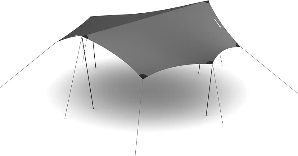 HEIMPLANET Original | Dawn Tarp XL | Waterproof Tent Tarp with 5000 mm Water Column | Supports 1% for The Planet (Grey)