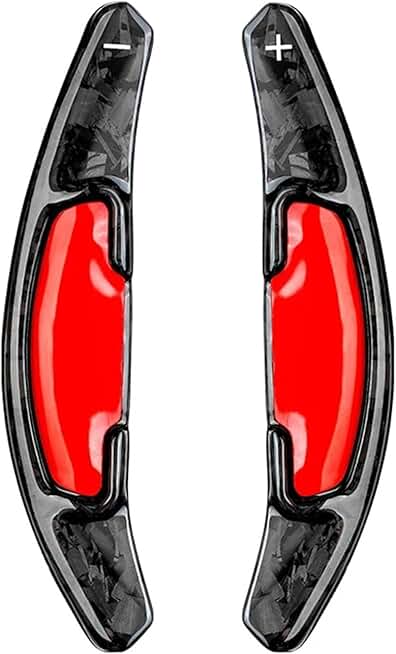 2Pcs Real Carbon Fiber Car Steering Wheel Shift Paddle Compatible With Jazz/Compatible With City/Compatible With Crider/Compatible With Accord/Compatible With Inspire Paddle Shifter Extension(Forged b