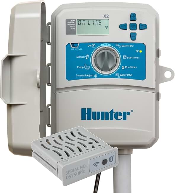 Hunter Hydrawise X2-1400 14 Station Hydrawise Controller Bundeled with Wand WiFi Module X2 14 Zone Outdoor or Indoor Smart Internet X21400 Irrigation Timer