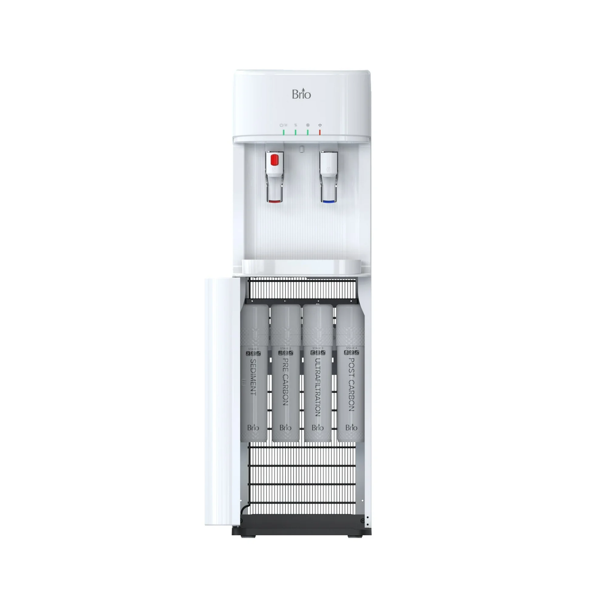 Brio Bottleless Water Dispenser with 4-Sage Ultra Filtration, Connects Direct To Water Line, Height 41in.