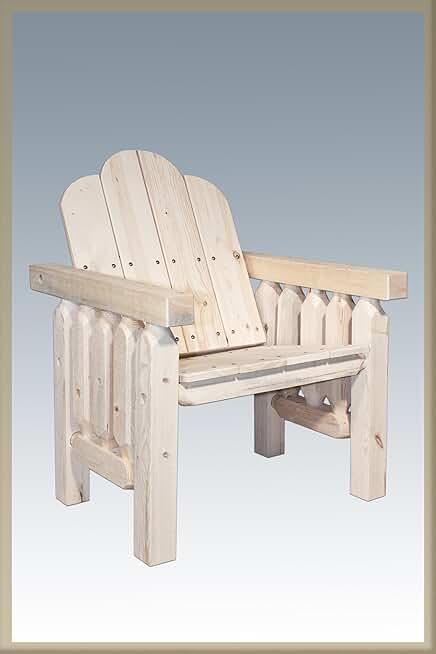 Montana Woodworks MWHCDC Homestead Collection Deck Chair, Ready to Finish