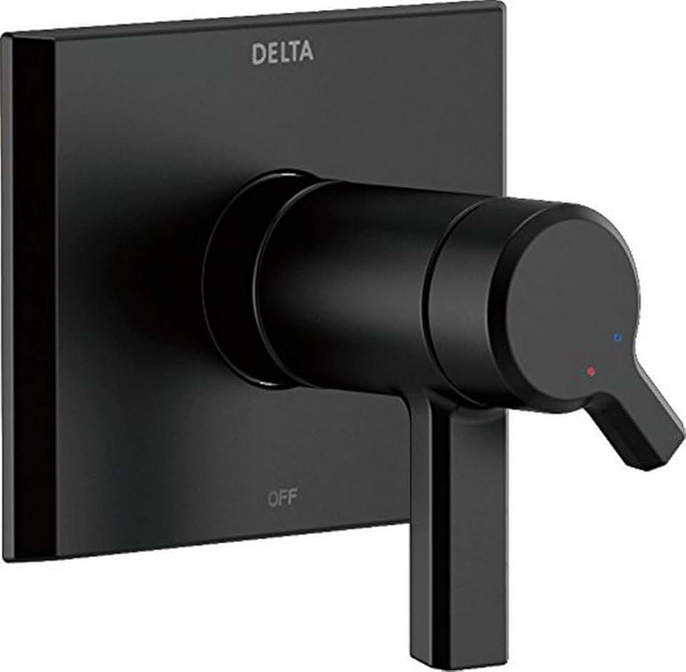 DELTA FAUCET T17T099-BL Pivotal TempAssure 17T Series Valve Only Trim, Matte Black