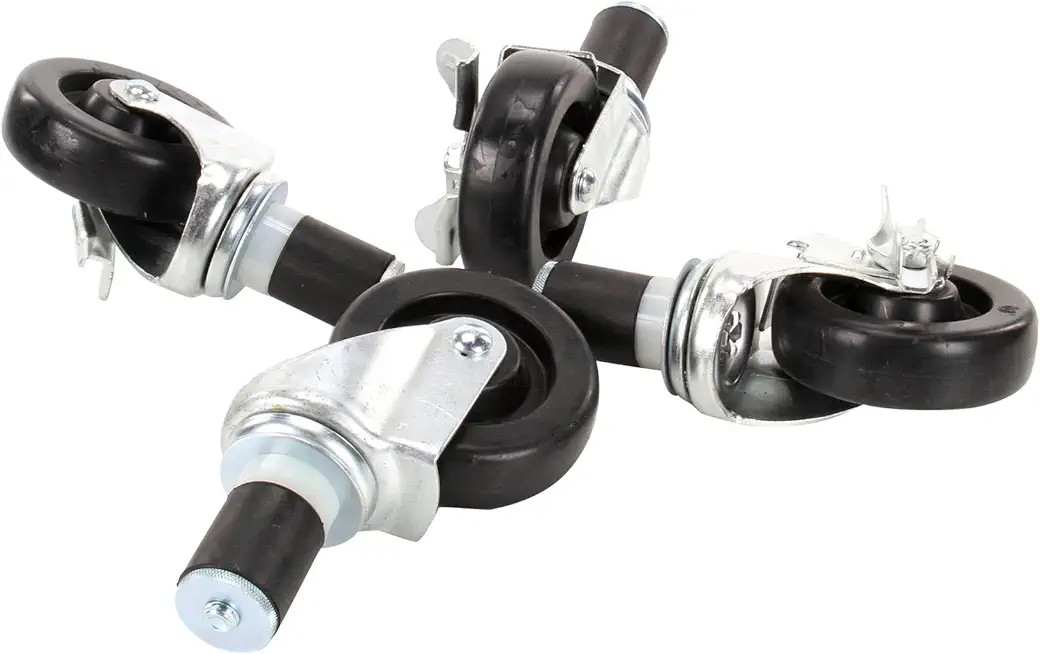 Caster, Set (4)4 Stem Mt NSF