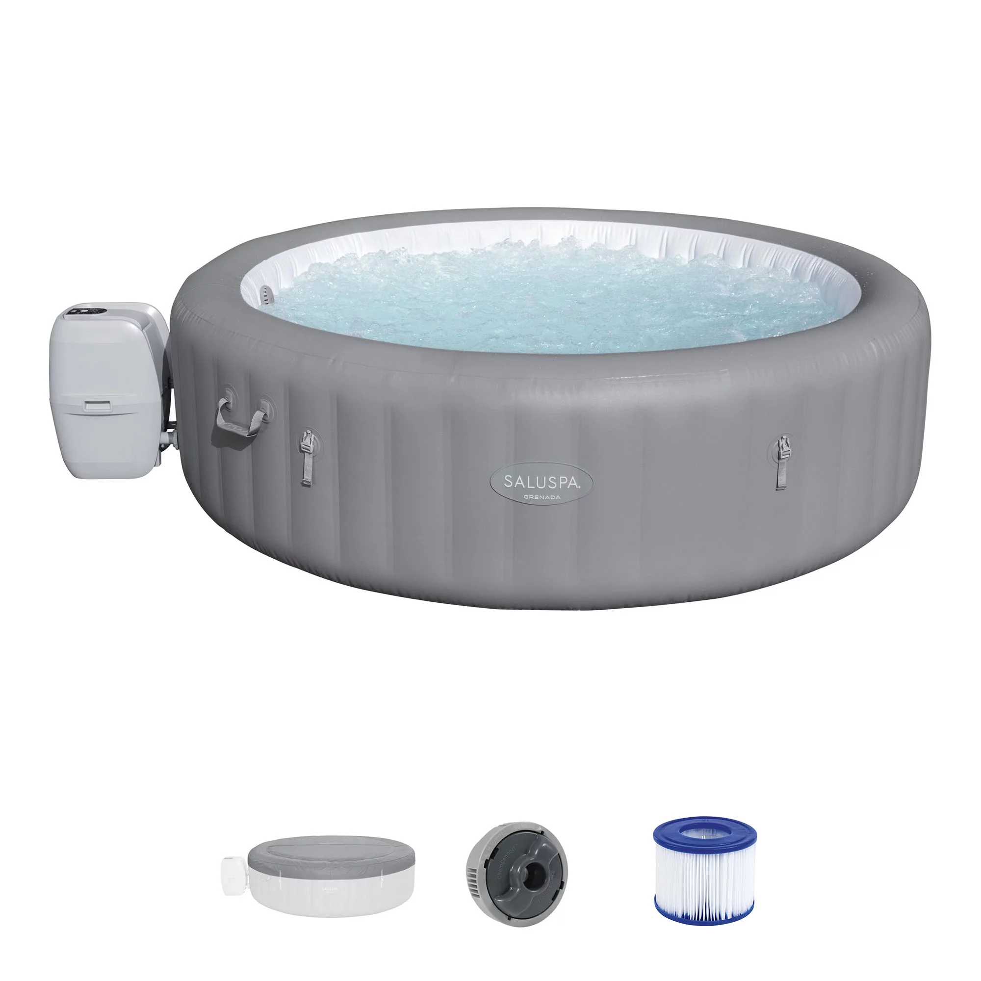 Bestway SaluSpa Grenada AirJet Inflatable Hot Tub with EnergySense Cover