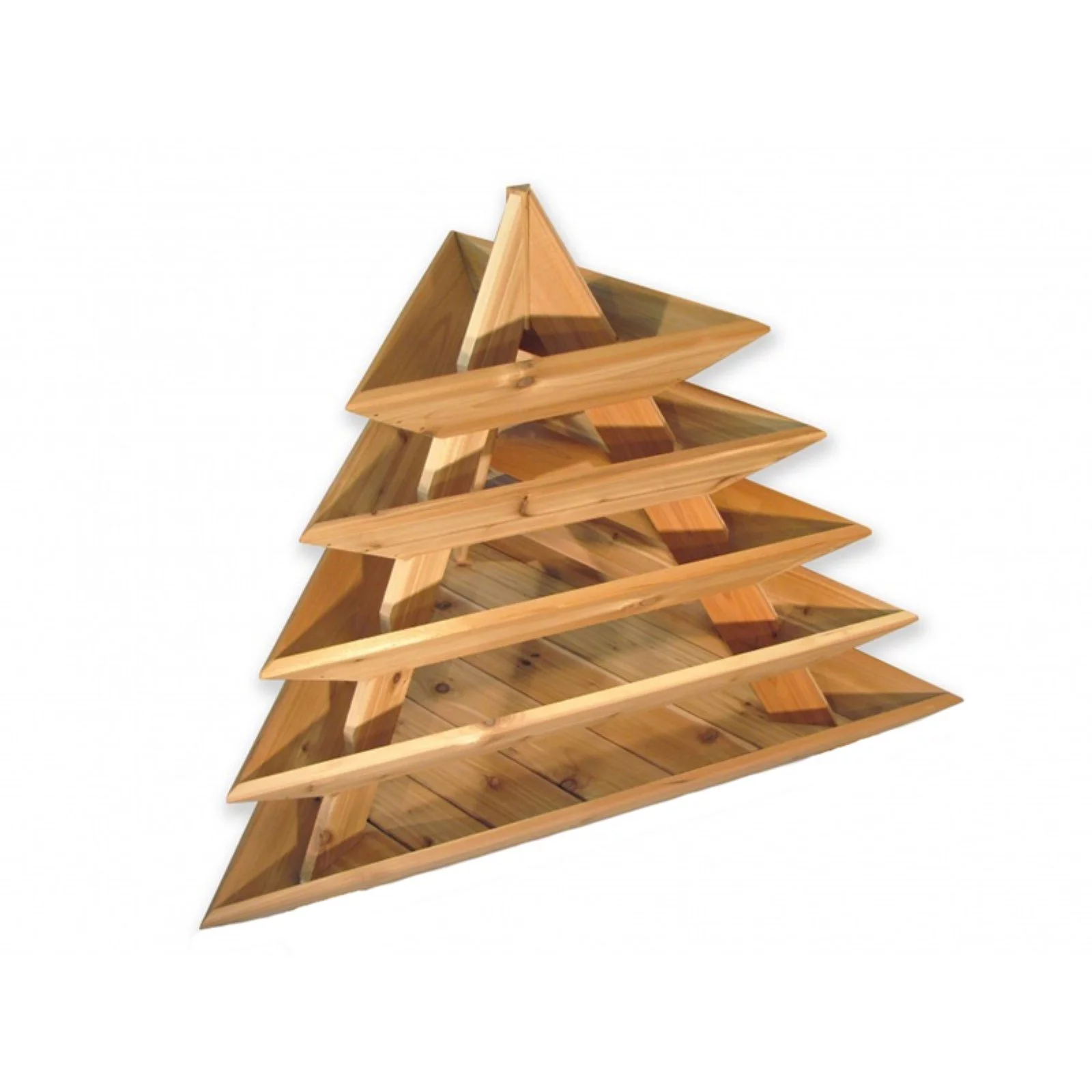 Infinite Cedar 5-Tier Trio Plant Pyramid