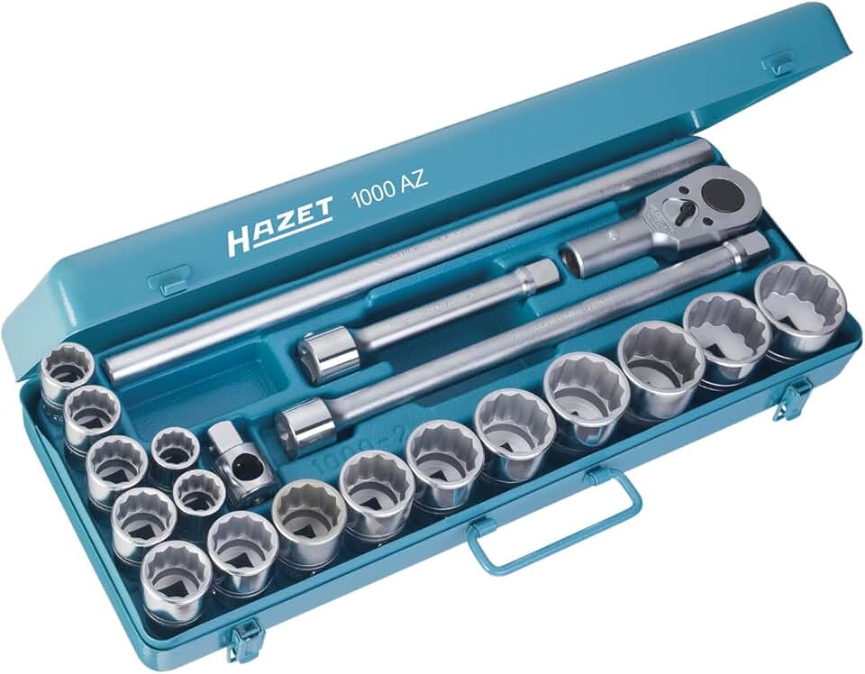 Hazet 1000AZ Socket set 12 Pt SAE Socket Set 3/4