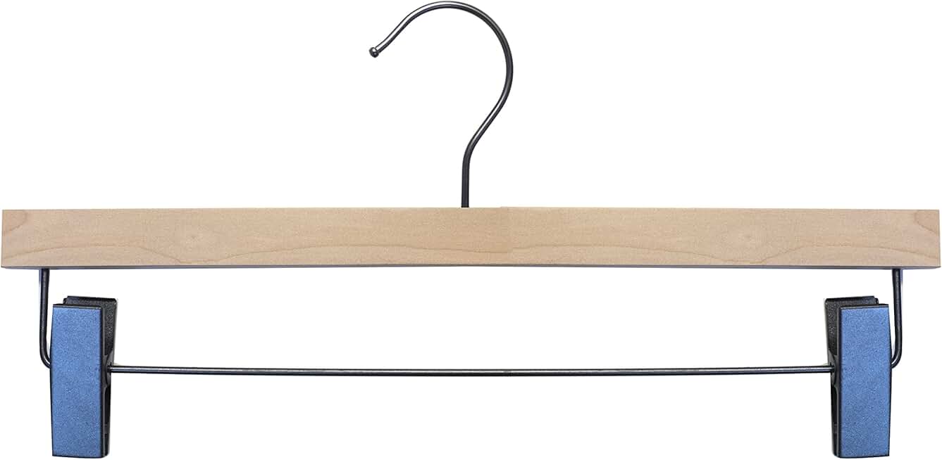 NAHANCO 21514RC Wooden Skirt/Pant Hanger, 14