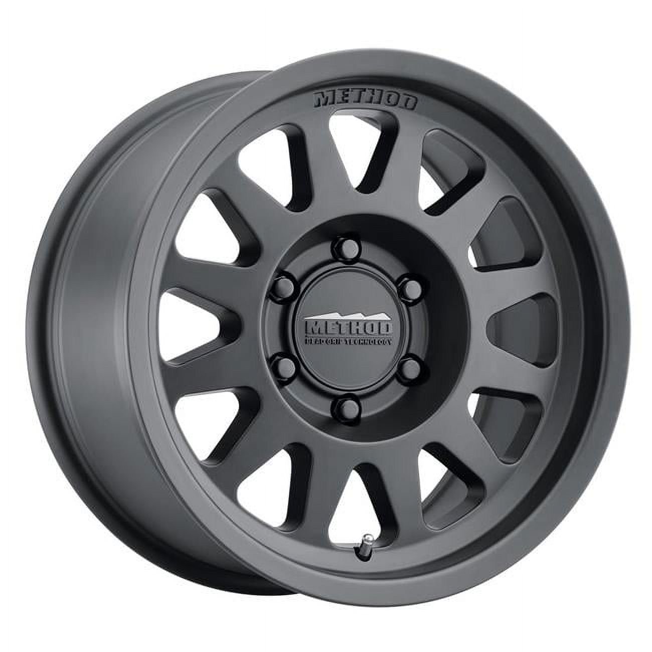 15 x 7 in. & 5x100 Bolt Pattern 15 mm Offset 56.1 mm CB MR704 Matte Black Wheel