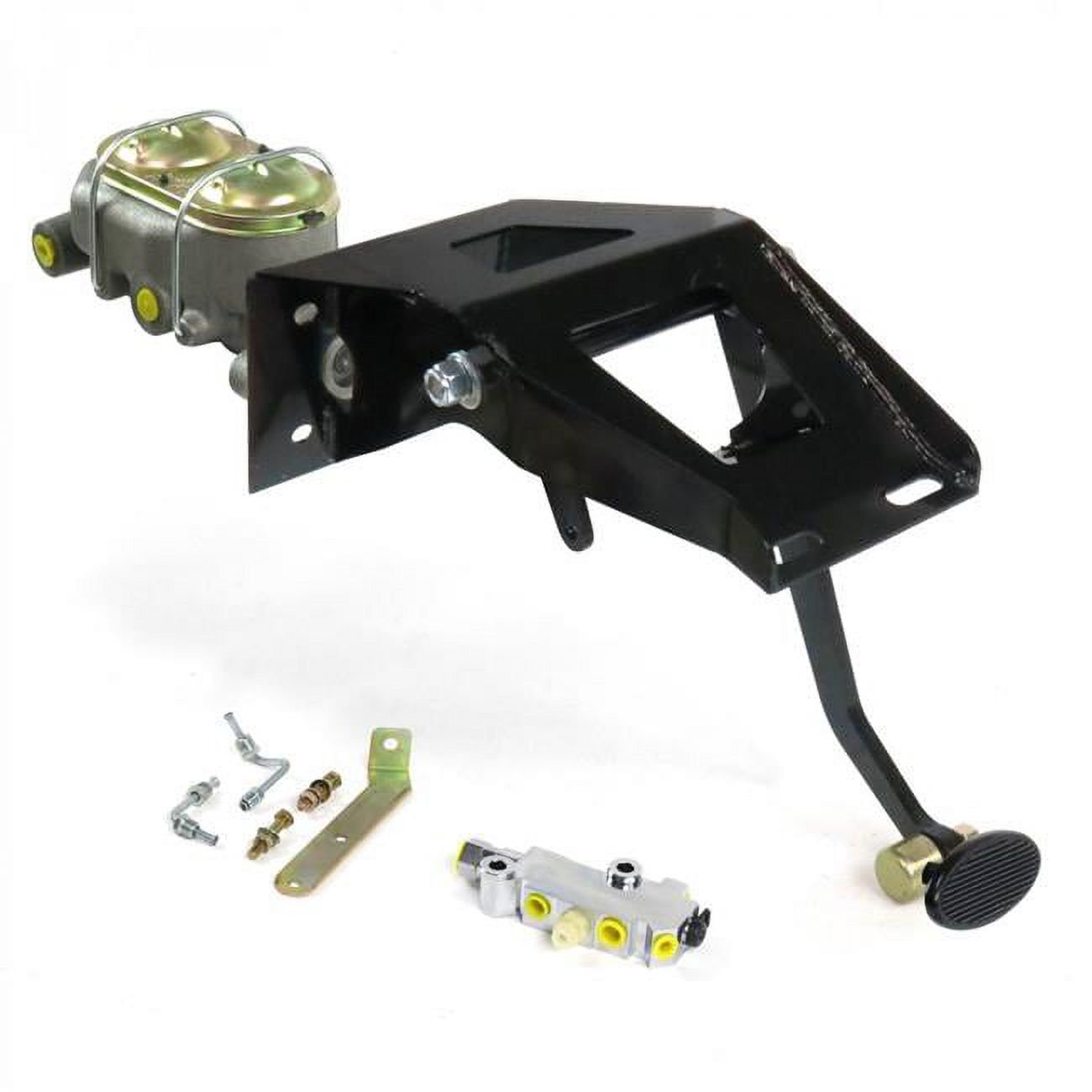 Helix Suspension Brakes & Steering 325013 Adjustable Firewall Manual Disc & Disc Brake Pedal Kit with Small Oval Black Pad for 1953-1956 Ford Truck