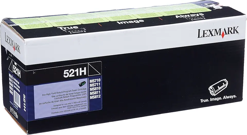 Lexmark 52D1H00 MS710 MS711 MS810 MS811 MS812 Toner Cartridge (Black) in Retail Packaging