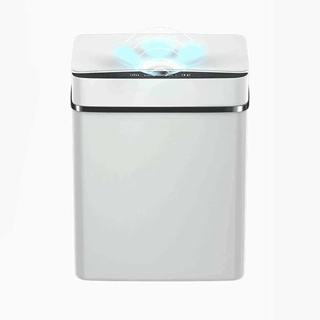 15L Intelligent Trash Can Automatic Sensor Dustbin Smart Sensor Electric Waste Bin Home Rubbish Can for Kitchen Bathroom Garbage(E)