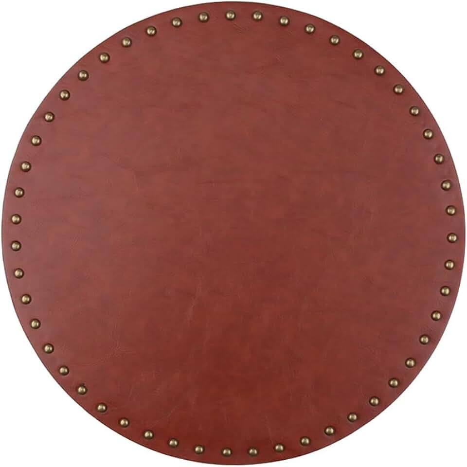 Handmade Waterproof Table Mat Thickened Heat Insulation Mat Riveted Round Mat(D)