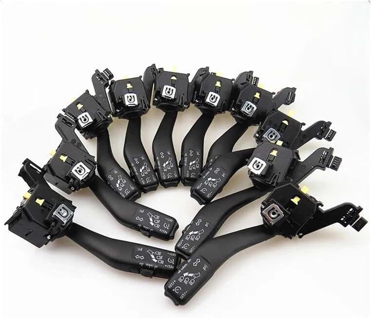 AZQFZ Cruise Control Switch Turn Signal Lever Compatible with VW Caddy Rabbit Compatible with Touran Tiguan Scirocco Golf GTI A3 S3 Compatible with Seat Leon 1K0 953 513 G(10pcs)
