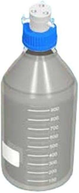 5414-139 Series Reservoir, Solvent, Plastic Coated, 3-Valve Omnifit Cap, 500 mL Capacity