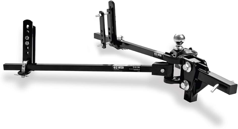 Fastway e2 2-Point Sway Control Trunnion Hitch, 92-00-1065, 10,000 Lbs Trailer Weight Rating, 1,000 Lbs Tongue Weight Rating, Weight Distribution Kit Includes Standard Hitch Shank, Ball is Included