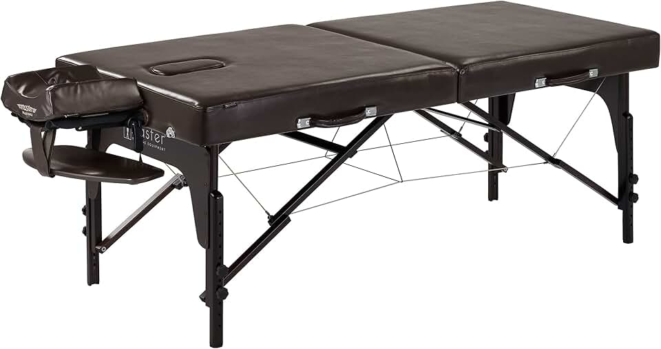 Master Supreme Massage 31 Inch Extra Wide Portable Massage Table, Supreme LX SPA Salon Facial Beauty Bed, Easy Set Up, 3