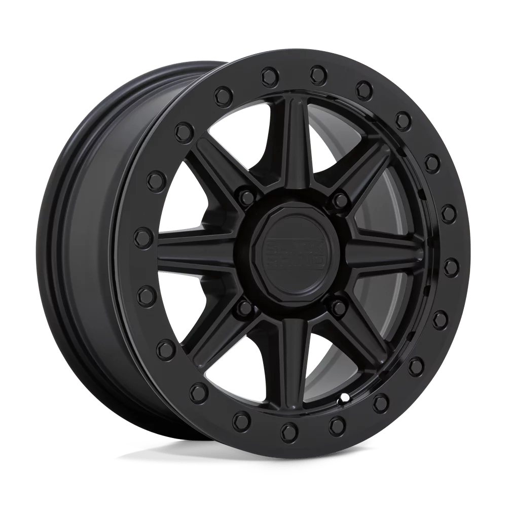 Black Rhino Powersports Cast Aluminum Rim BLWBB 14X7 4X110 M-BLK 51MM, 1470WBB514110M80