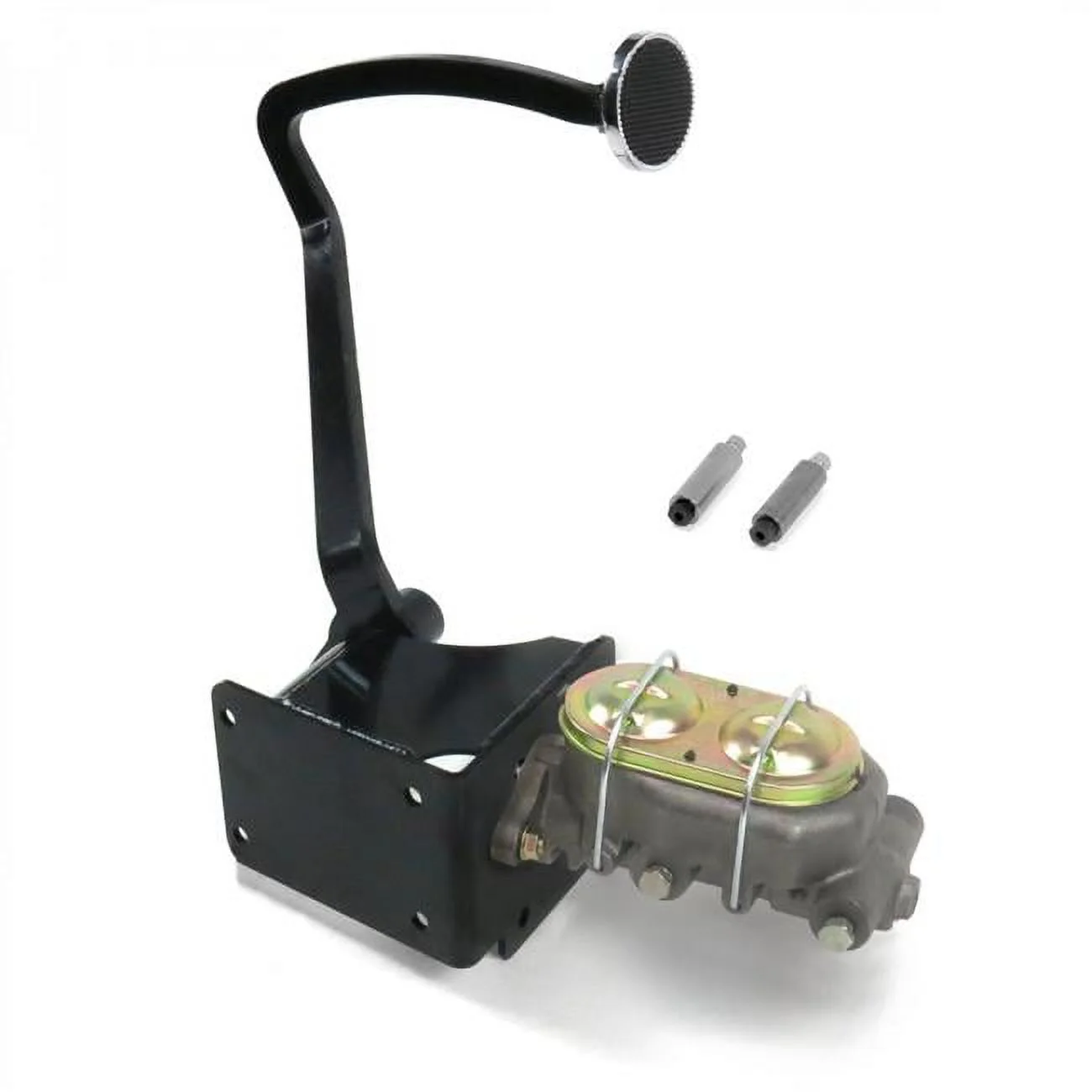 Helix  3 in. Pad Disk & Disk Round Manual Brake Pedal Kit for 1940-1948 Chevy Tri-5, Chrome