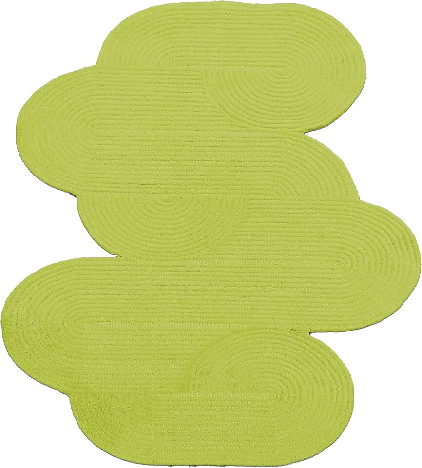 9x12 Feet Tufted Rug- Hand Tufted New Zealand Wool Rug Odd Shape Indoor Rug Hallway Runner Rug Door Mat Stair Area Rug Wavy Design Rug